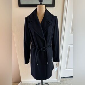 Laundry, by Shelli Segal Black Coat, size Medium, Brand New w/Tags